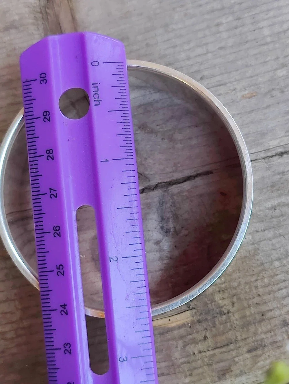 Heavy Sterling Silver Alligator Leather Signed Bangle Bracelet